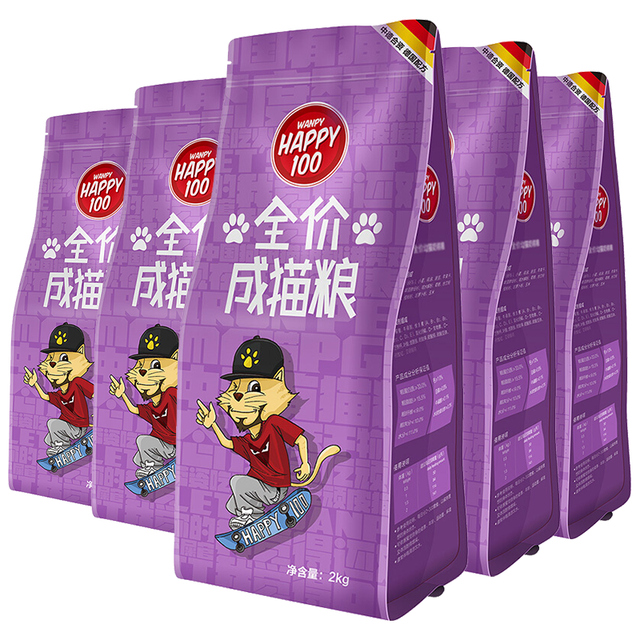 顽皮 happy100成猫粮10kg
