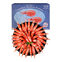 鲜生说 加拿大国王甜虾原箱 5kg  90-120/kg 24年8月到港新货 北极甜虾