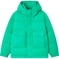 森马 Semir男士羽绒服潮流冬季款轻暖舒适户外工装上衣纯色休闲连帽外套