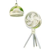 URINGO 七彩叮当 户外露营风扇折叠便携落地扇家用无线充电风扇卧室静音吊扇小夜灯驱蚊长续航