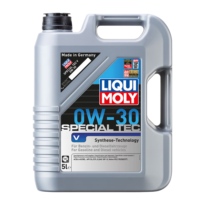 力魔（LIQUI MOLY）德国力魔发动机润滑油特技V合成机油 0W-30 5L