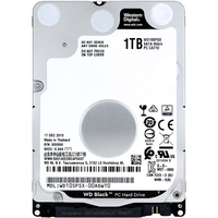 Western Digital西部数据 黑盘系列 2.5英寸 笔记本硬盘 1TB（SMR、7200rpm、64MB）WD10SPSX
