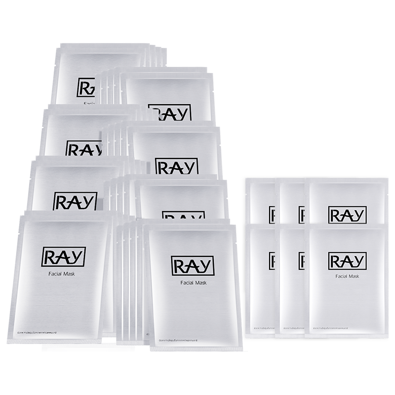 妆蕾 RAY【超值礼盒 34片】睡眠面膜补水保湿收缩毛孔提亮肤色控油平衡