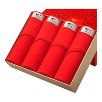 七匹狼本命年男士内裤男三角裤纯棉大红色裤衩男式新婚新年裤头95058 XL