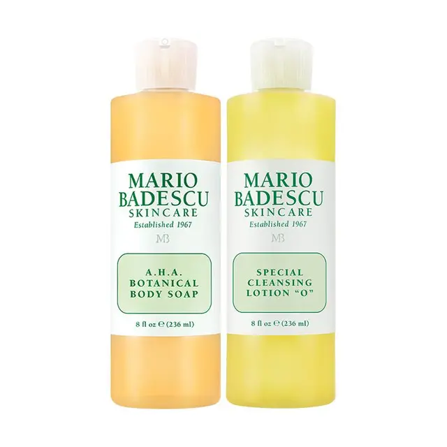 Mario Badescu身体控痘套组果酸沐浴露胸背控痘水去油收敛毛孔  (236ml柚子香)*1+(236ml胸背祛痘水)*1