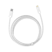 BASEUS 倍思 灵动系列 Type-C转Lightning 20W 数据线 高密编织 1m 白色