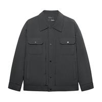 2024冬季GXG休闲简约保暖轻薄衬衫式夹克羽绒服外套男鸭绒