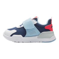 李宁 LI-NING童鞋儿童运动鞋男女小童夏秋支撑抗扭减震魔术贴一脚蹬休闲鞋 【春秋款】深普蓝/极光蓝/白-3 26