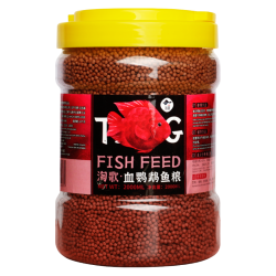 淘歌 鹦鹉鱼饲料增红增艳增色 热带鱼发财罗汉红鹦鹉地图鱼粮