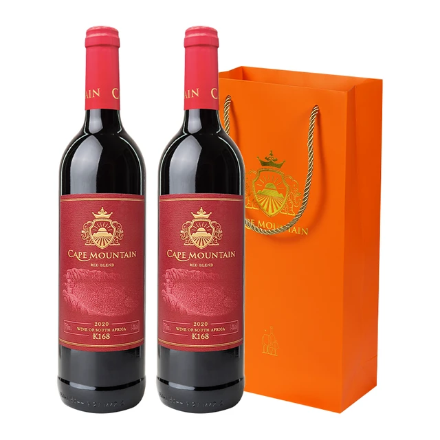 开普山赤霞珠干红葡萄酒K168红酒优选商务宴请礼盒装750ml