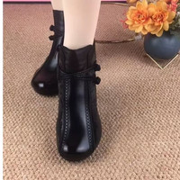 棉忆薇 中国风妈妈鞋旗袍气质单鞋 黑色单里升级款 单层