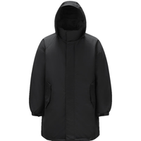 森马 防护外套|羽绒服男中长款2024冬季三防连帽外套薄纯色百搭