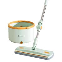 Homettler 美添乐 旋转拖把家用一拖净免手洗拖布脏清分离拖地神器 净污分离 2布 深蓝