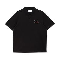 杰克·琼斯（JACK&JONES） 略宽松版型字母刺绣装饰海岛风翻领Polo衫224206054