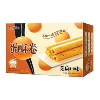 康师傅3+2蛋酥卷芝麻味鸡蛋卷384g*1盒代餐点心零食访亲礼盒