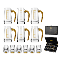 MUMU高档金箔白酒杯礼盒套装国风父亲乔迁新居高端 【金箔款】6壶6杯