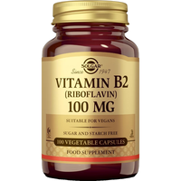  SOLGAR 提高身体代谢 维生素B2胶囊  100粒