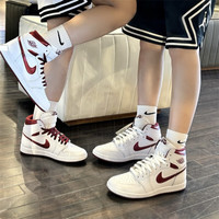 耐克（NIKE）Air Jordan 1 High 85 AJ1白红 防滑耐磨 男女高帮休闲篮球鞋 BQ4422-161白红