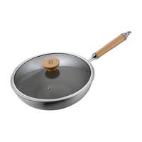 京东京造 三层钢系列 30C001 炒锅(30cm、不粘、不锈钢)