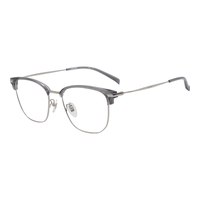 Levi's/李维斯 免费配镜 眼镜框+依视路钻晶膜岩1.60镜片 FX8透明灰/银色