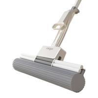 爱格（aige）拖把2024吸水海绵卫生间一拖懒人家用胶棉式拖头地拖布净 38cm大尺寸巨省力胶棉拖+4个头