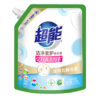 超能 洁净柔护洗衣液量贩装 13.5斤(1瓶+3袋)
