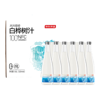 移动端、京东百亿补贴：京东京造 鲜来多 100%NFC白桦树汁 320ml*6瓶