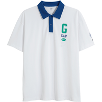Gap 盖璞 男女装速干廓形POLO衫LOGO撞色运动短袖夏季671946