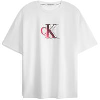 CK Jeans春夏男女中性字母印花纯棉宽松短袖T恤J400322