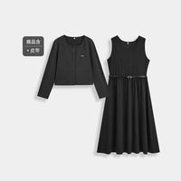 爱依服 【大码女装】套装2025冬季毛针织衫连衣长裙两件套