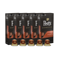 皮爷咖啡Peet's COFFEE 强度10 精粹浓缩咖啡胶囊 53g*5盒
