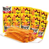 卫龙脆火火非油炸辣脆片嘎嘣脆辣条手工香辣脆片酥脆辣条休闲小吃 【10小包】香辣味*10包(16g)