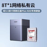 绿联 DH4300Plus AI相册备份 8TB NAS网络存储