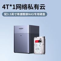 绿联 DH4300Plus NFC一碰连接 4T NAS网络存储