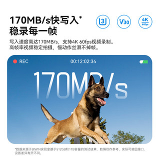  BIWIN/佰维 高速读写 SD存储卡  512GB
