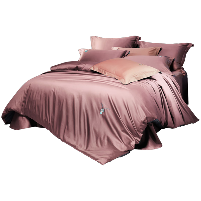 罗莱生活 罗莱家纺纯棉床上四件套床笠款学生宿舍四件套60支长绒棉床品套件 1.2米床150*215cm