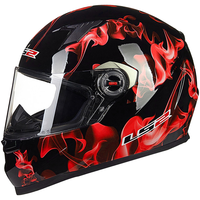 LS2 FF358 摩托车头盔 全盔 哑黑 L码