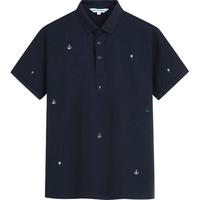 【冰氧吧散点字母刺绣】24夏翻领吸湿透气男士短袖POLO衫