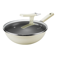 COOKER KING 炊大皇 CG32BT 白陶炒锅(32cm、不粘、无涂层、多层钢)