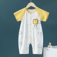 卡伴 Curbblan 宝宝睡袋夏季棉质短袖婴儿睡衣儿童连体衣新生儿夏季睡袋哈衣
