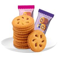 真巧 果然美味 果酱夹心饼干 草莓味 500g