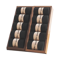 雅鹿 袜子春秋季中筒袜透气吸汗运动商务休闲男袜10A抗菌防臭男士袜子 10A级抗菌黑中筒- 5双