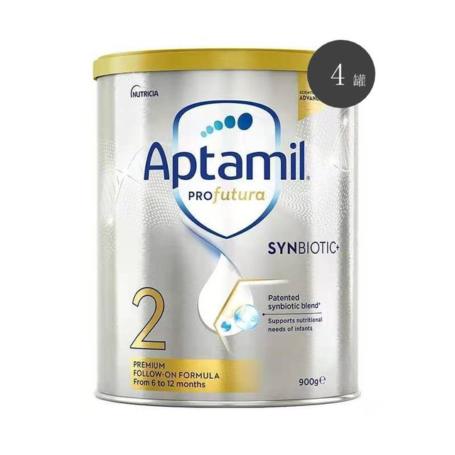 Aptamil爱他美 澳洲白金版 婴幼儿奶粉  2段  900g*4罐【效期27.6】