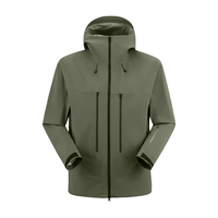 【灵铠】High Rock/天石鹅铠甲eVent暴雨防水冲锋衣登山硬壳G449 苍松绿 L