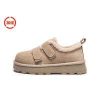 热风女鞋男鞋雪地靴加绒保暖加厚棉鞋短靴厚底毛毛鞋博肯鞋拖鞋 38