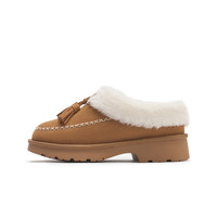 热风女鞋男鞋雪地靴加绒保暖加厚棉鞋短靴厚底毛毛鞋博肯鞋拖鞋 39