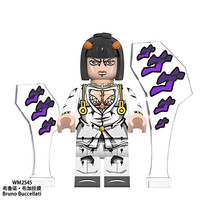 方橙国产动漫积木人仔JOJO奇妙冒险空条承太郎里奇艾尔花京院典明玩具 WM2545布加拉提