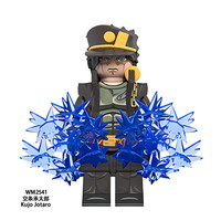 方橙国产动漫积木人仔JOJO奇妙冒险空条承太郎里奇艾尔花京院典明玩具 WM2541空条承太郎