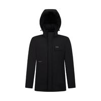 柒牌男士羽绒服冬季休闲可拆卸连帽羽绒外套厚【90白鸭绒】127JE700 黑色 3XL (195)