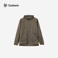 Goldwin夏季风壳皮肤衣户外防泼水防小雨可打包外套男女同款 DT/林木褐 XS